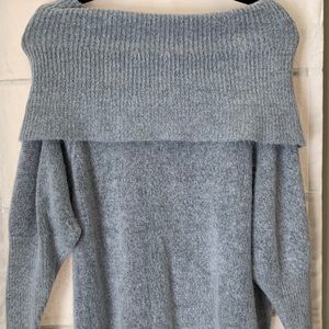 Off the Shoulder Long Sweater